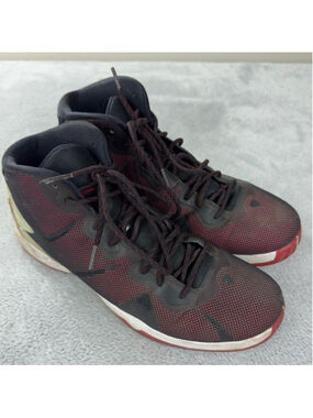 Nike Air Jordan Super Fly 4 Black Red and White Men 11 US